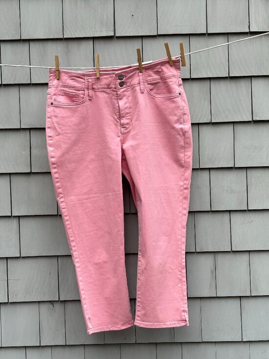 NYDJ Denim - NYDJ | Pink Chloe Capri Jeans, Hollywood WB & Slits | Size 12 | NWT